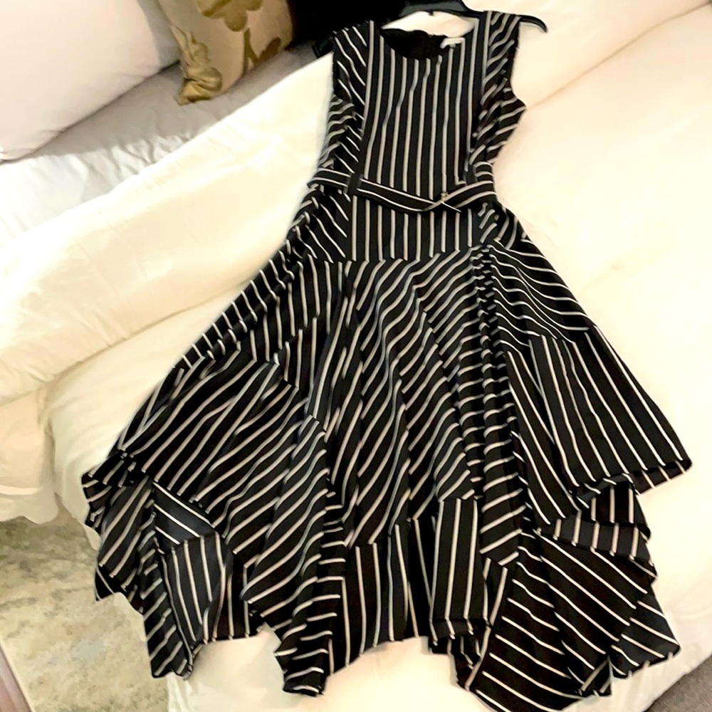 Calvin Klein black & white dress
